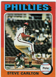 1975 Topps Mini Baseball Cards      185     Steve Carlton